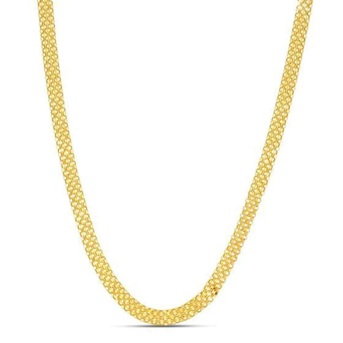14k yellow gold Bismark chain necklace, 4.70 mm, by Bids.com on Tampa Home & Garden Store