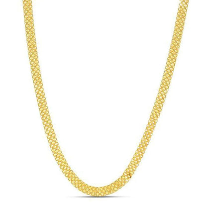 14k yellow gold Bismark chain necklace, 4.70 mm, by Bids.com on Tampa Home & Garden Store