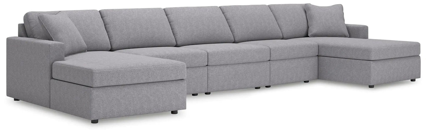 Modmax Sectional in Granite Performance Fabric