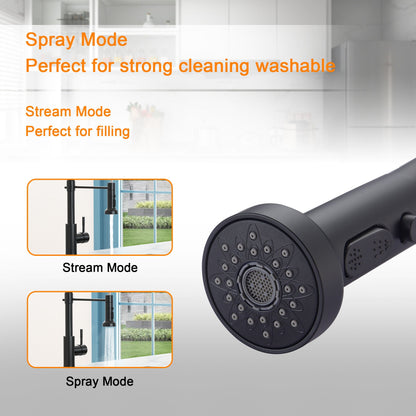 The Modern Matte Black Kitchen Sink Faucet