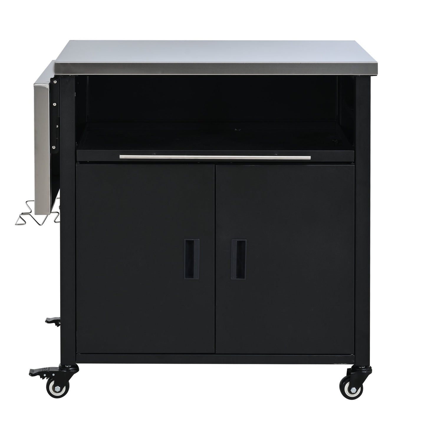 Foldable Outdoor Grill Cart and Prep Table
