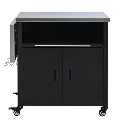 Foldable Outdoor Grill Cart and Prep Table