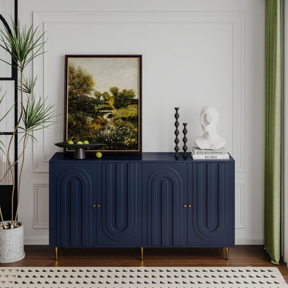 Modern Lacquered Four Door Sideboard for Home