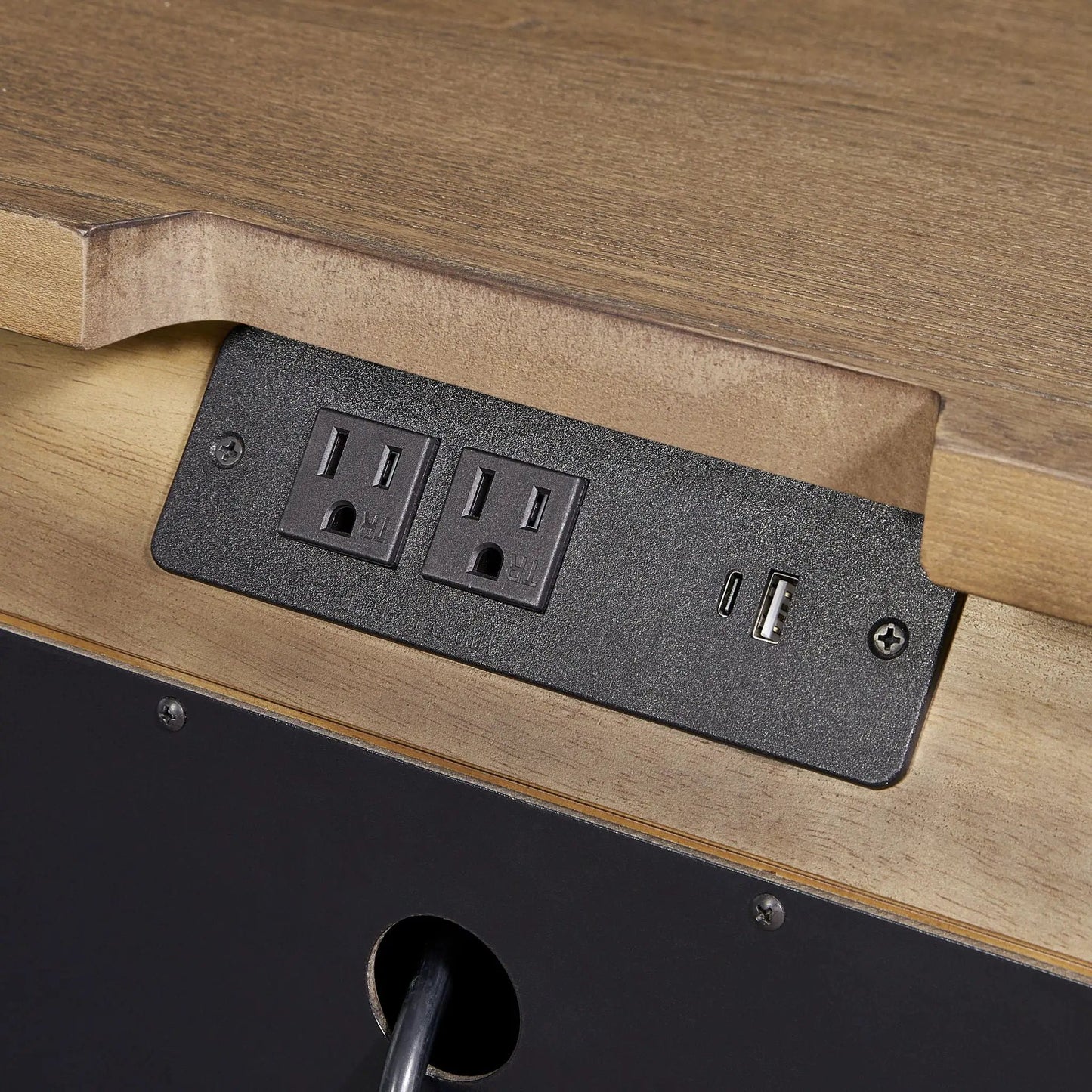 Base Sideboard Latte Finish and USB Charging
