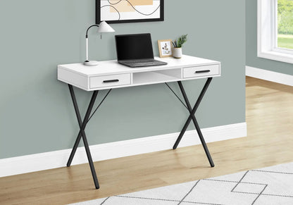 Contemporary Laptop Desk with Storage Drawers