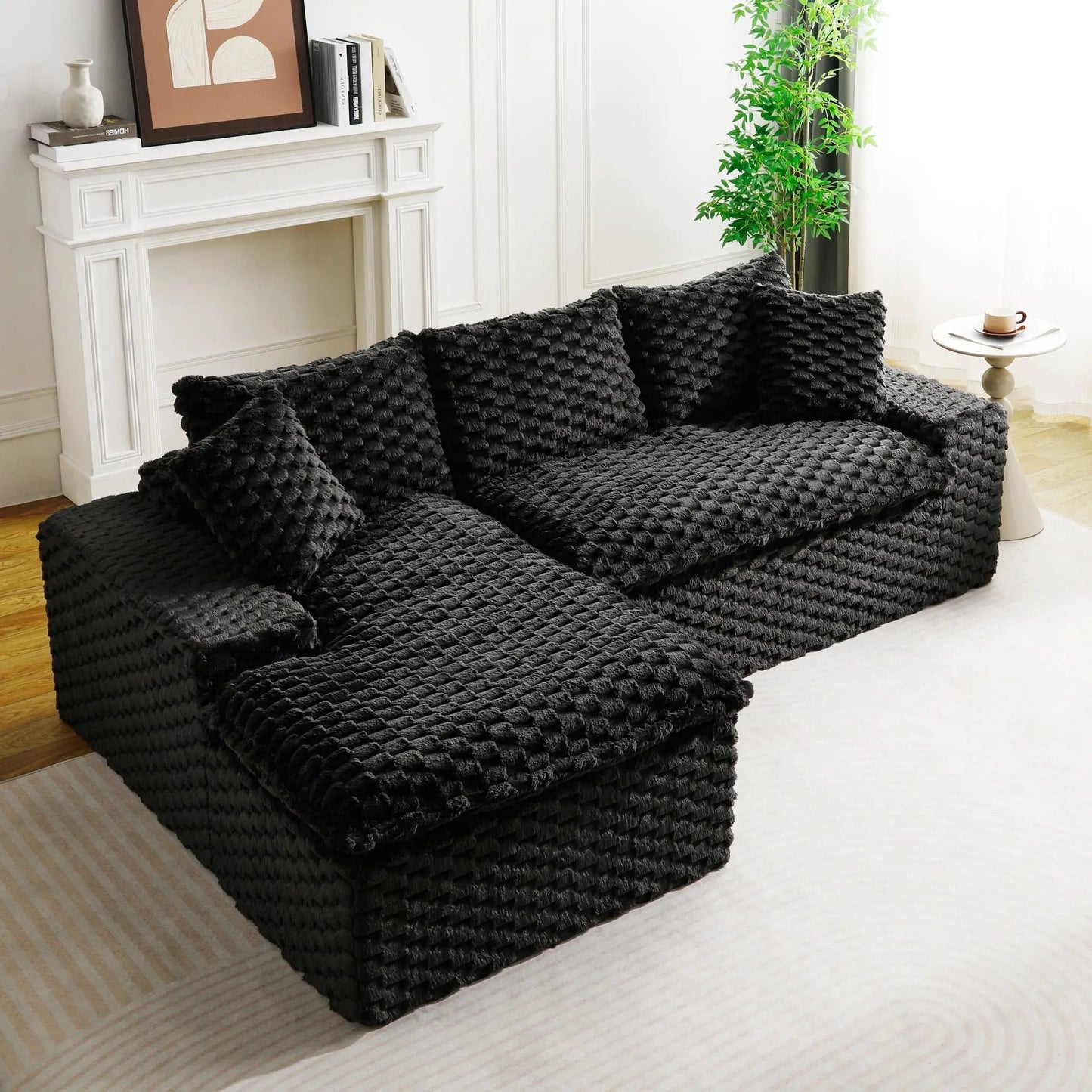 Modular Sofa, Convertible Twin Seat with Chaise