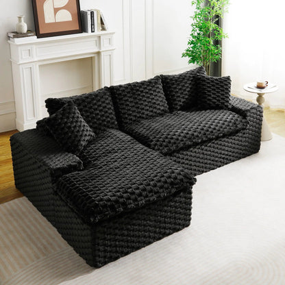 Modular Sofa, Convertible Twin Seat with Chaise