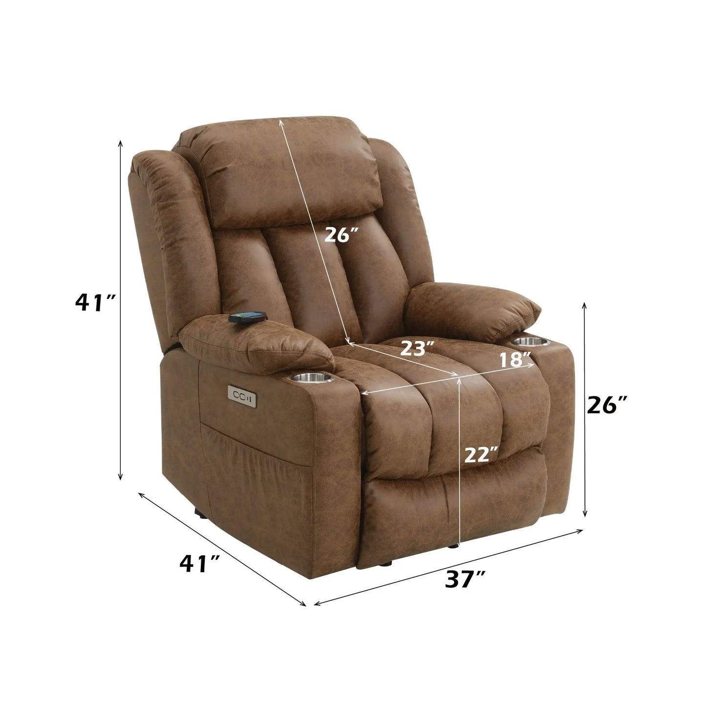 Aire Power Motion Recliner With Lift Massage