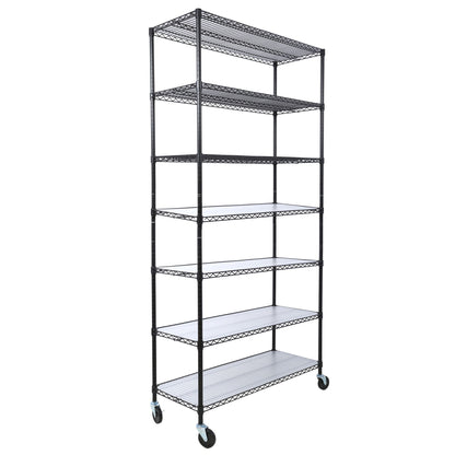 7 Tier Heavy Duty Wire Shelving and Storage Rack