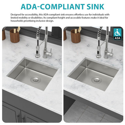 Modern Deep Single Bowl and Stainless Steel Sink