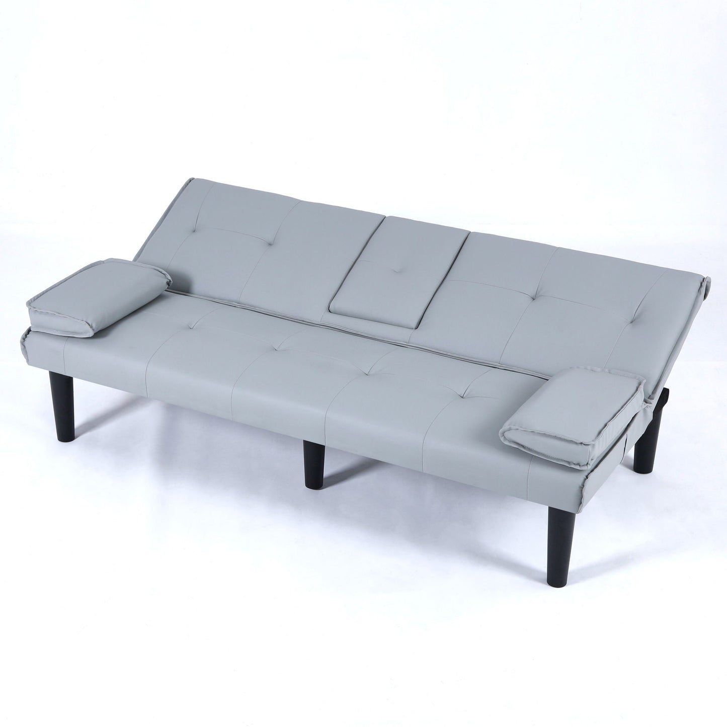 Compact Foldable Sofa Bed and Cup Holder