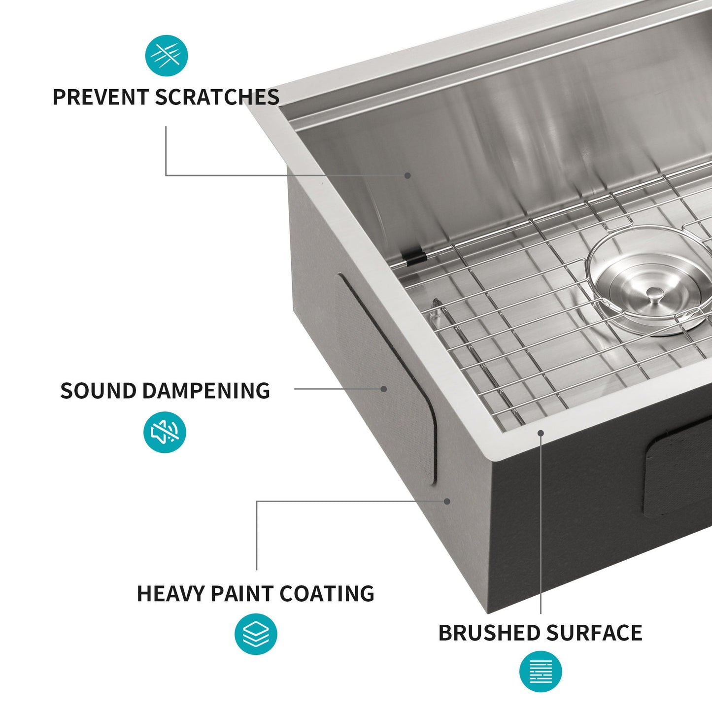 Stainless Steel Undermount Workstation Sink
