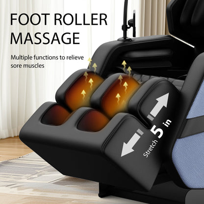 HouseOfZazla massage chair recliner with foot roller and heated rollers on Tampa Home & Garden Store