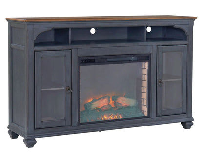 Fireplace TV Stand for TVs Up to 80 Inches Blue
