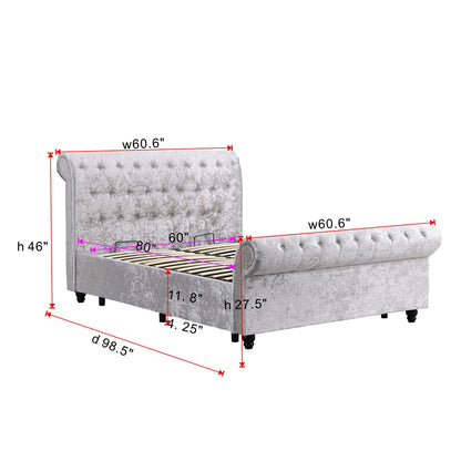 Hartfried queen size upholstered storage bed beige with tufted headboard by HouseOfZazla on Tampa Home & Garden Store