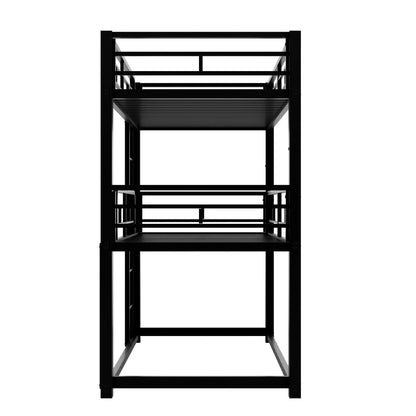 Triple Bunk Bed with Sturdy Construction
