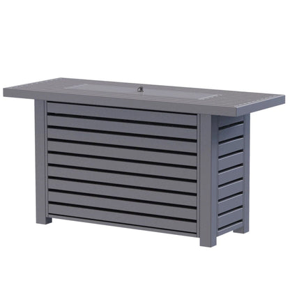 Propane or Gas Outdoor Fire Pit Table With Lid