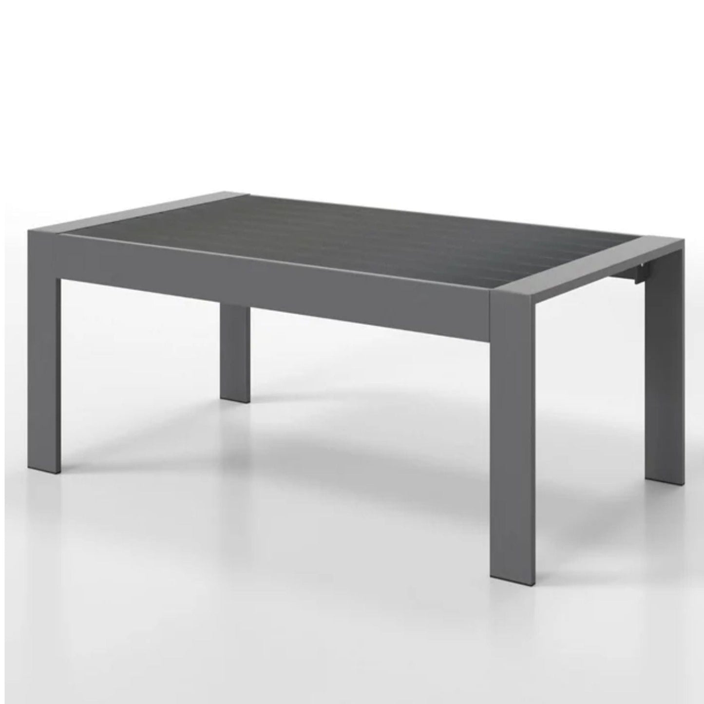 Modern Outdoor Coffee Table with Aluminum Frame