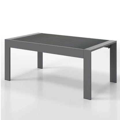 Modern Outdoor Coffee Table with Aluminum Frame