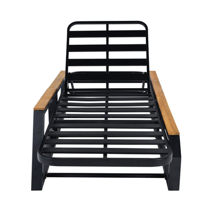 Five Piece Outdoor Chaise Set and Side Table