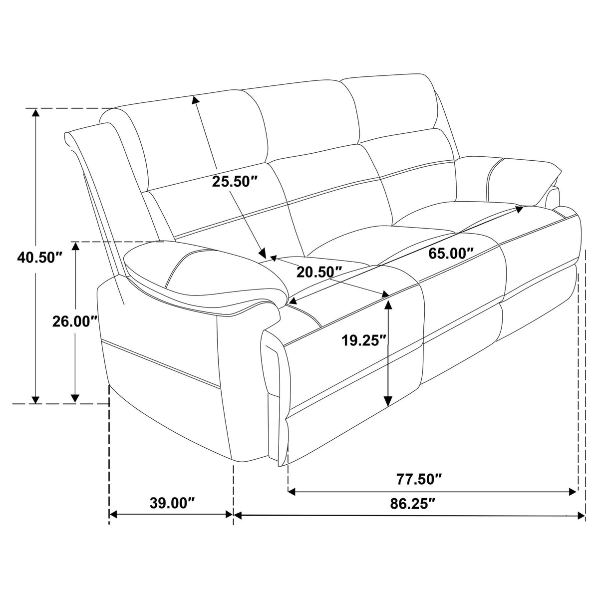 Worthington Modern and Durable Microfiber Couch