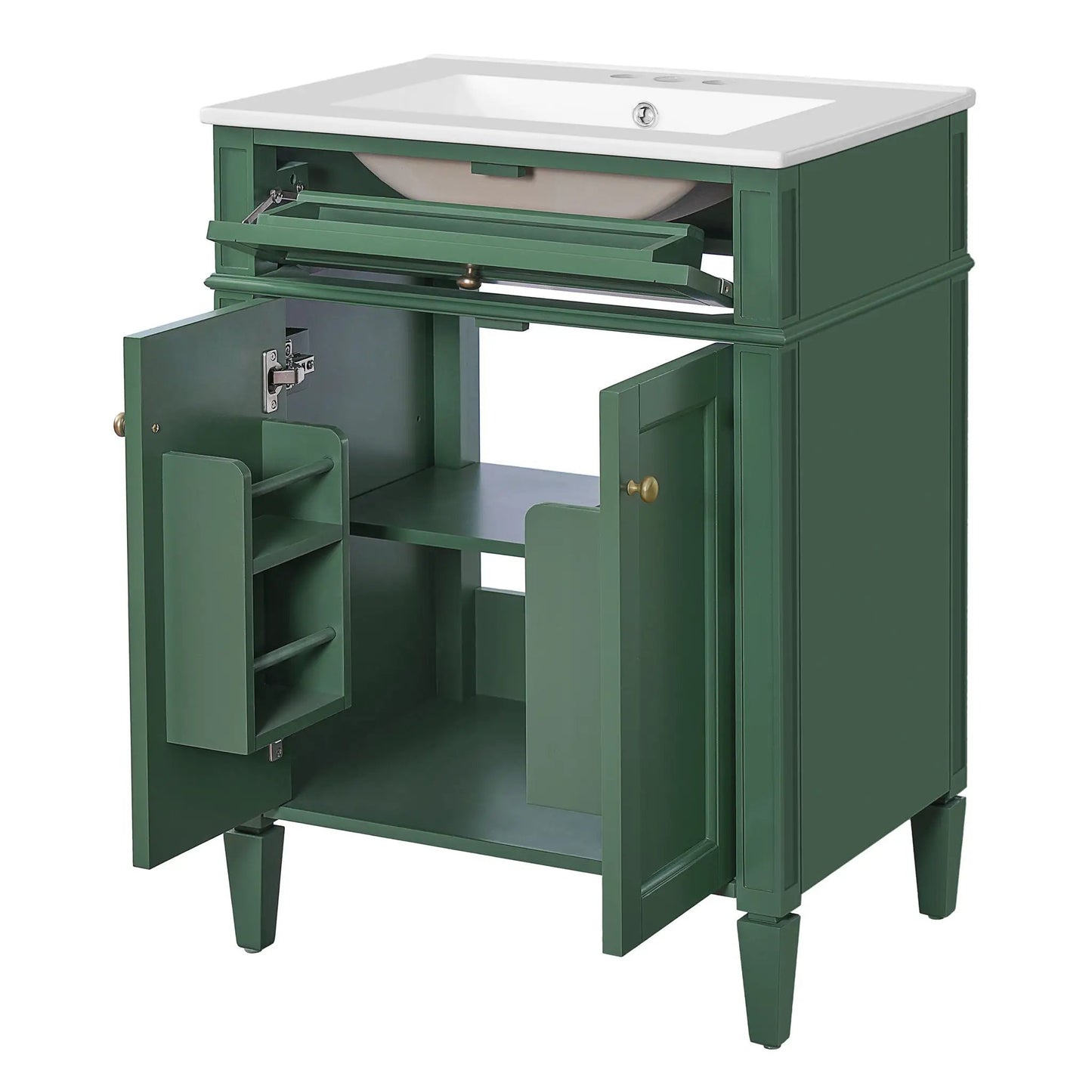 Bathroom Vanity With 2 Doors and Tip Out Drawer
