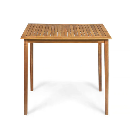 Minimalist Acacia Rectangle and Patio Bar Table