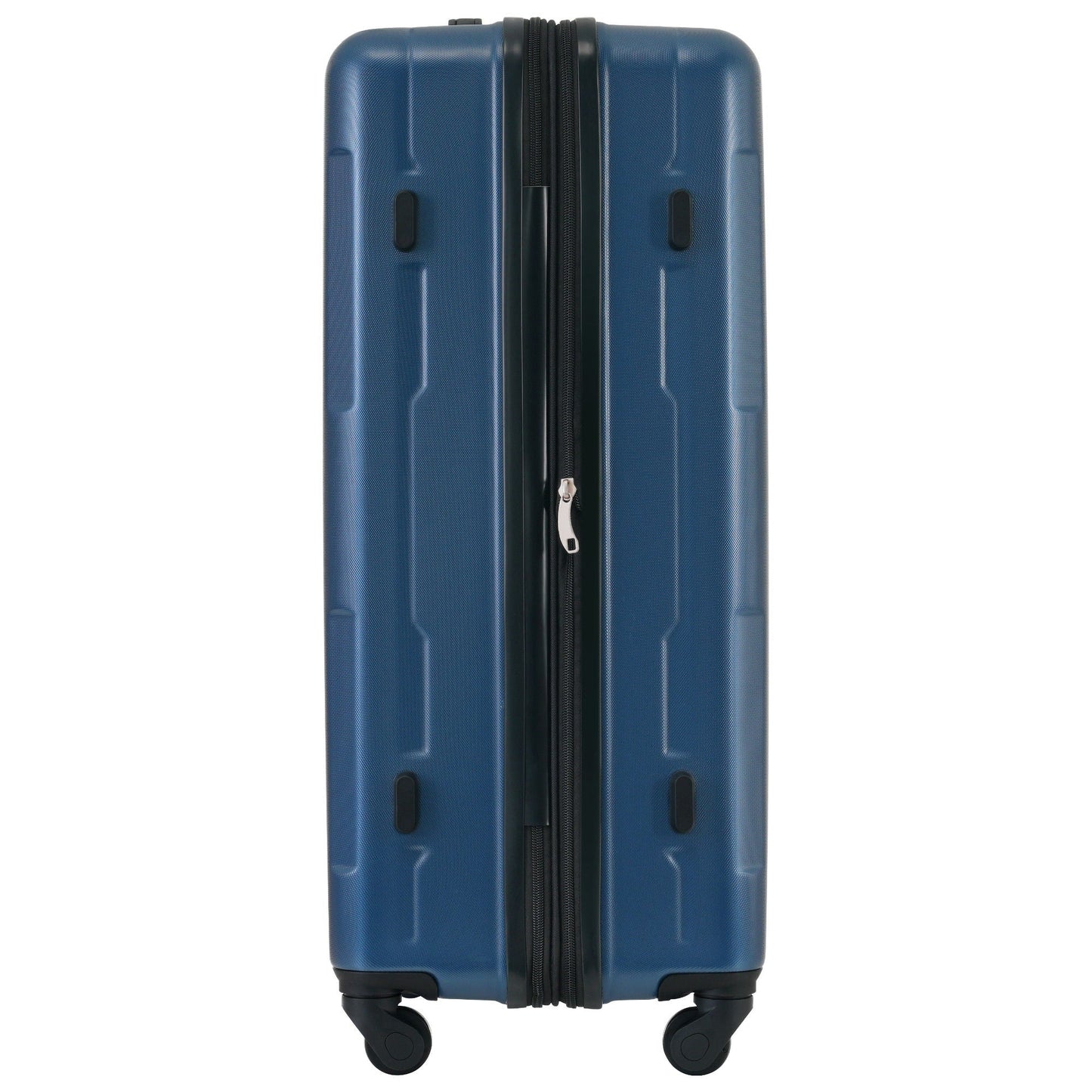 2-piece blue ABS expandable luggage set with spinner wheels, TSA lock, 20in & 28in on Tampa Home & Garden Store