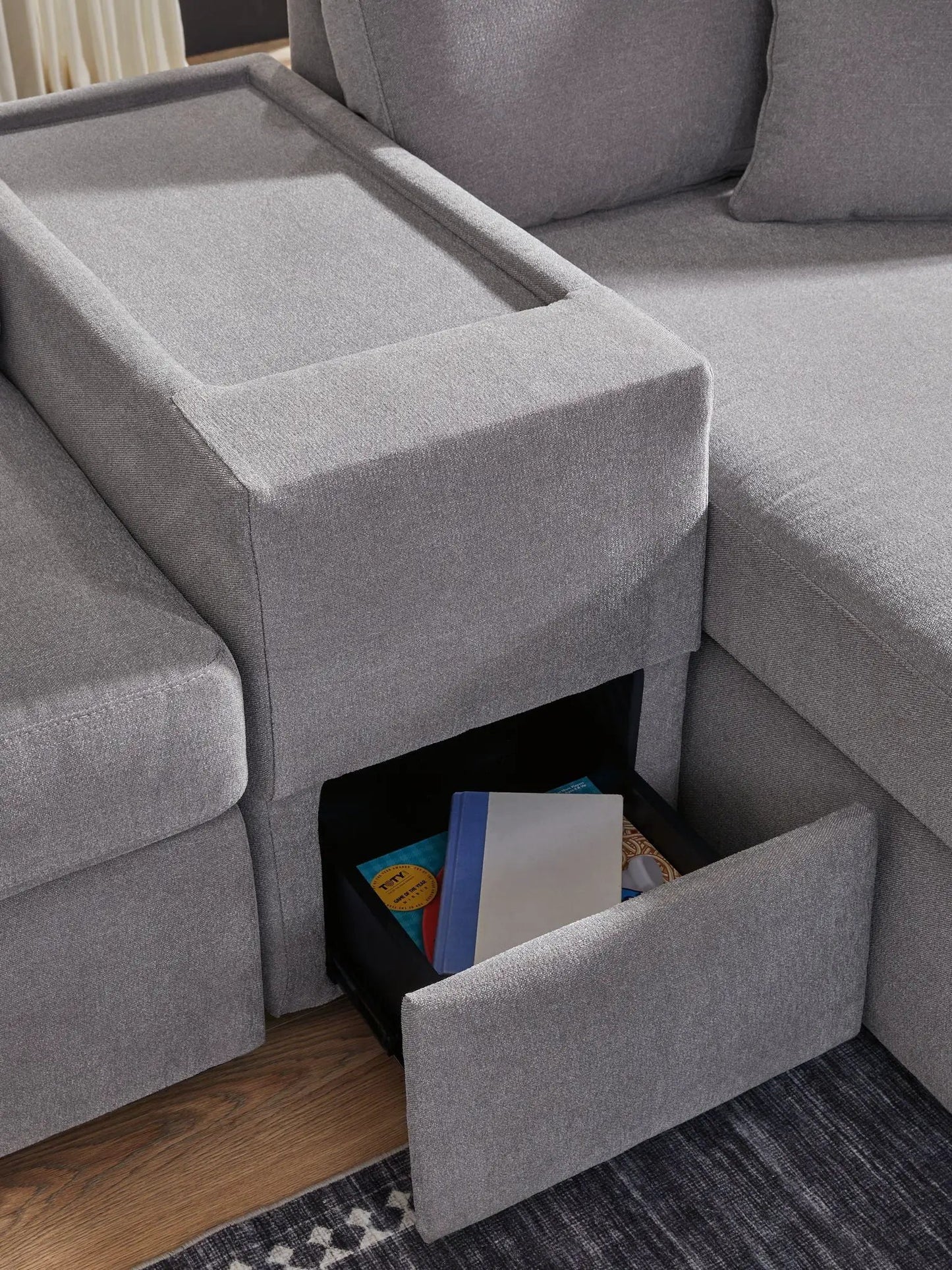 Modmax Sectional in Granite Performance Fabric