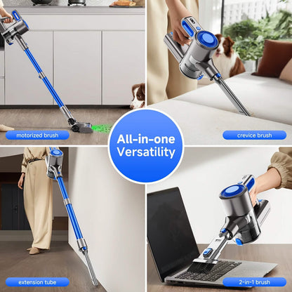 DailySale cordless vacuum cleaner with LED light and removable battery; motorized brush on Tampa Home & Garden Store