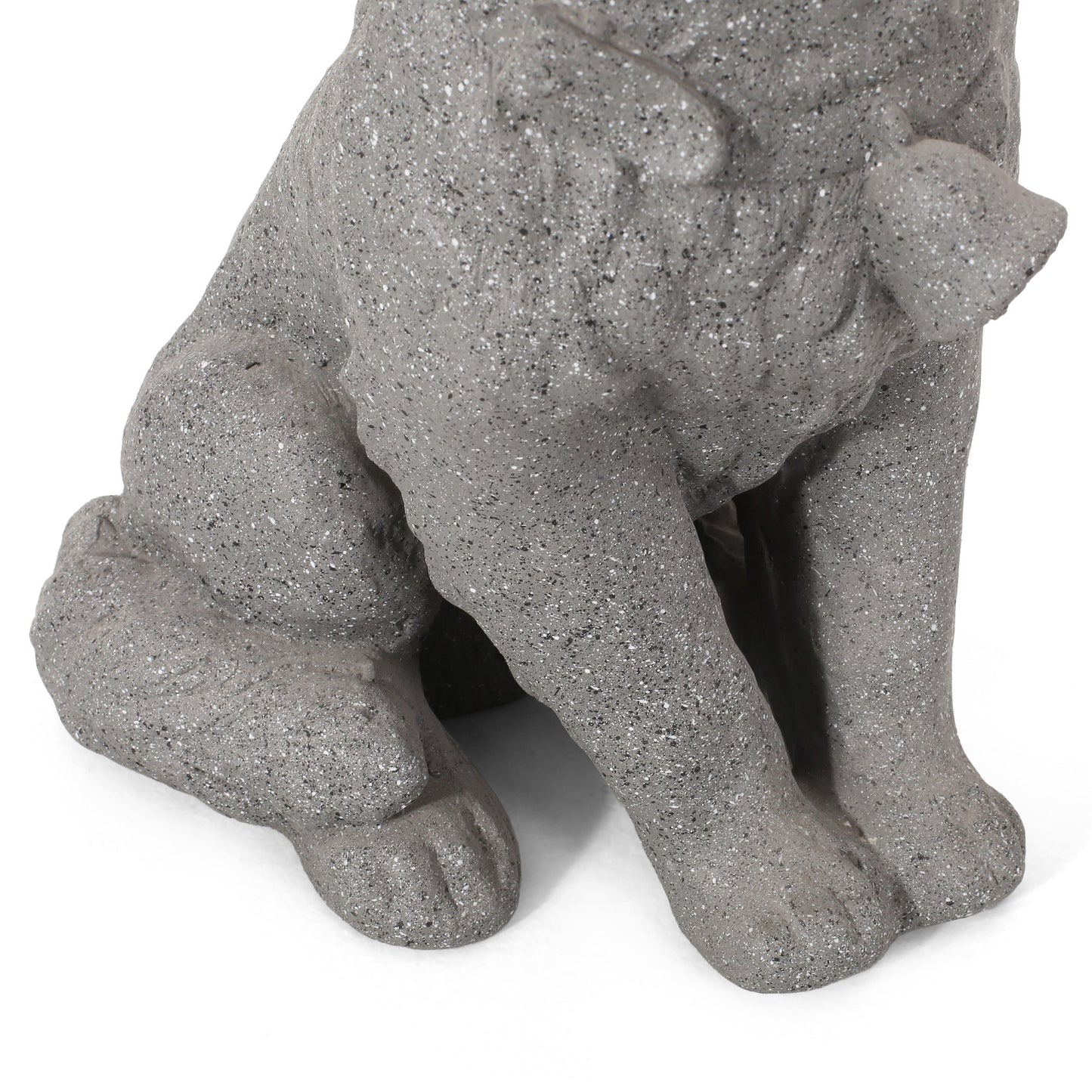 MGO Dog Statue outdoor stone gray garden sculpture on Tampa Home & Garden Store