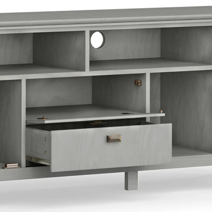 Artisan Tv Media Stand Glass Doors and Drawers
