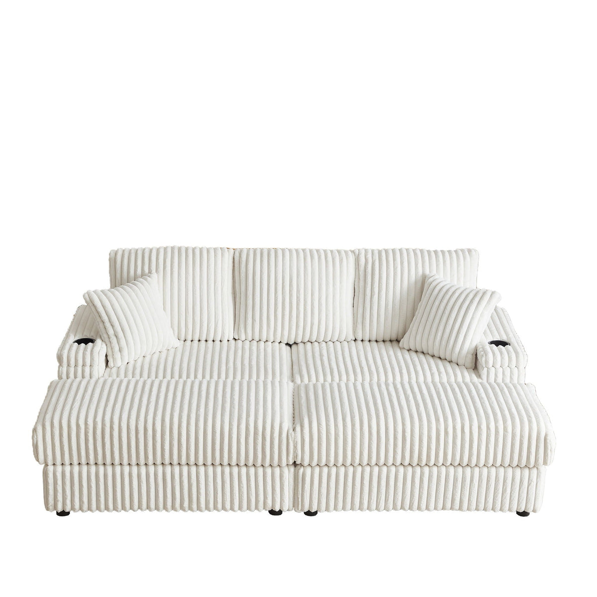 3 Seater Sofa With 2 Ottomans and Storage
