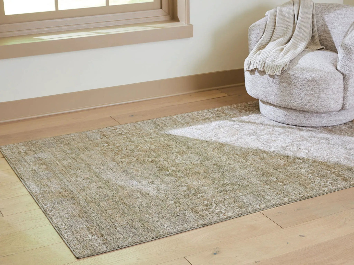 Neroham Rug beige textured neutral area rug by Unique Piece Furniture on Tampa Home & Garden Store