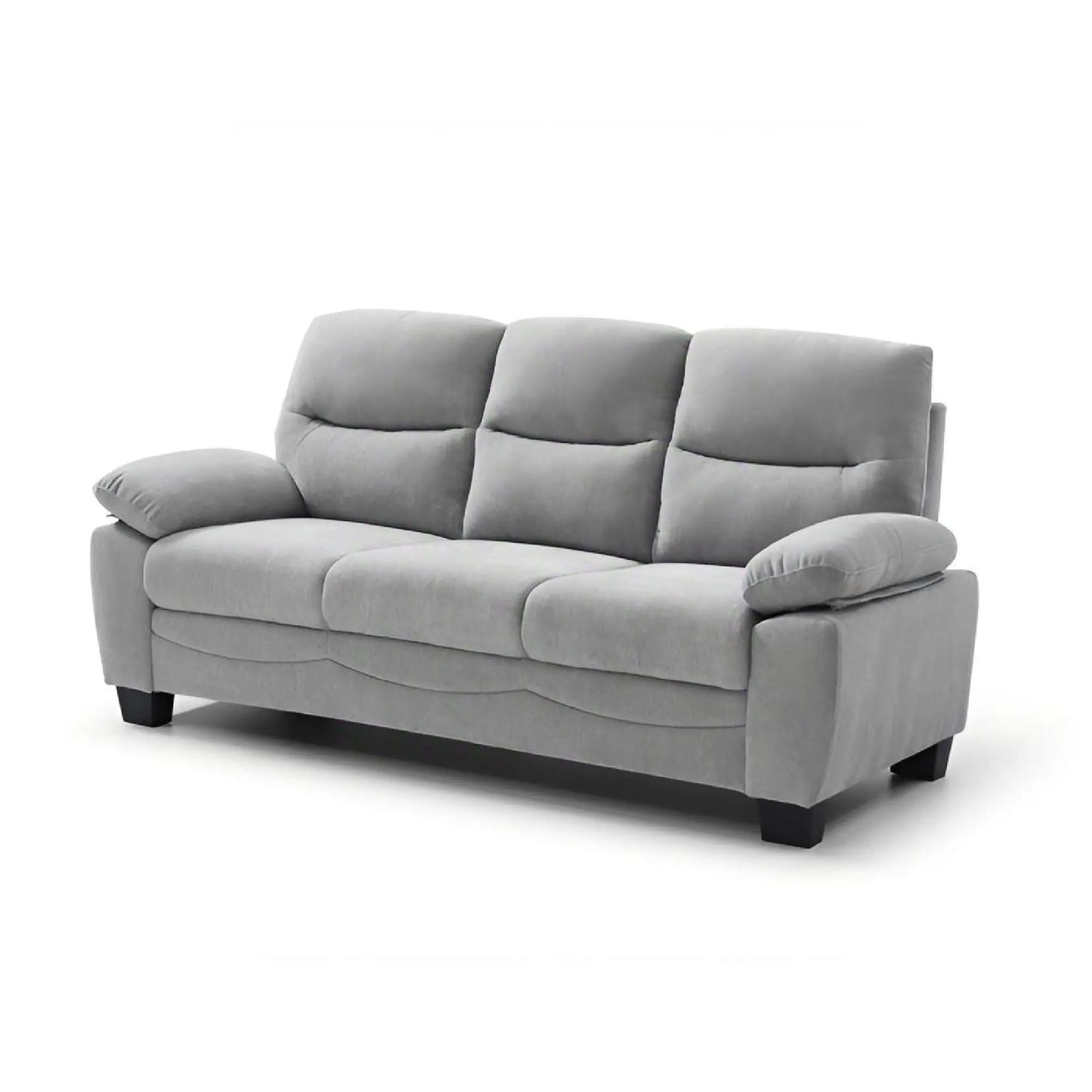 Summerton sofa with pillow top arms, grey fabric, 3-seat stationary sofa by Unique Piece Furniture on Tampa Home & Garden Store