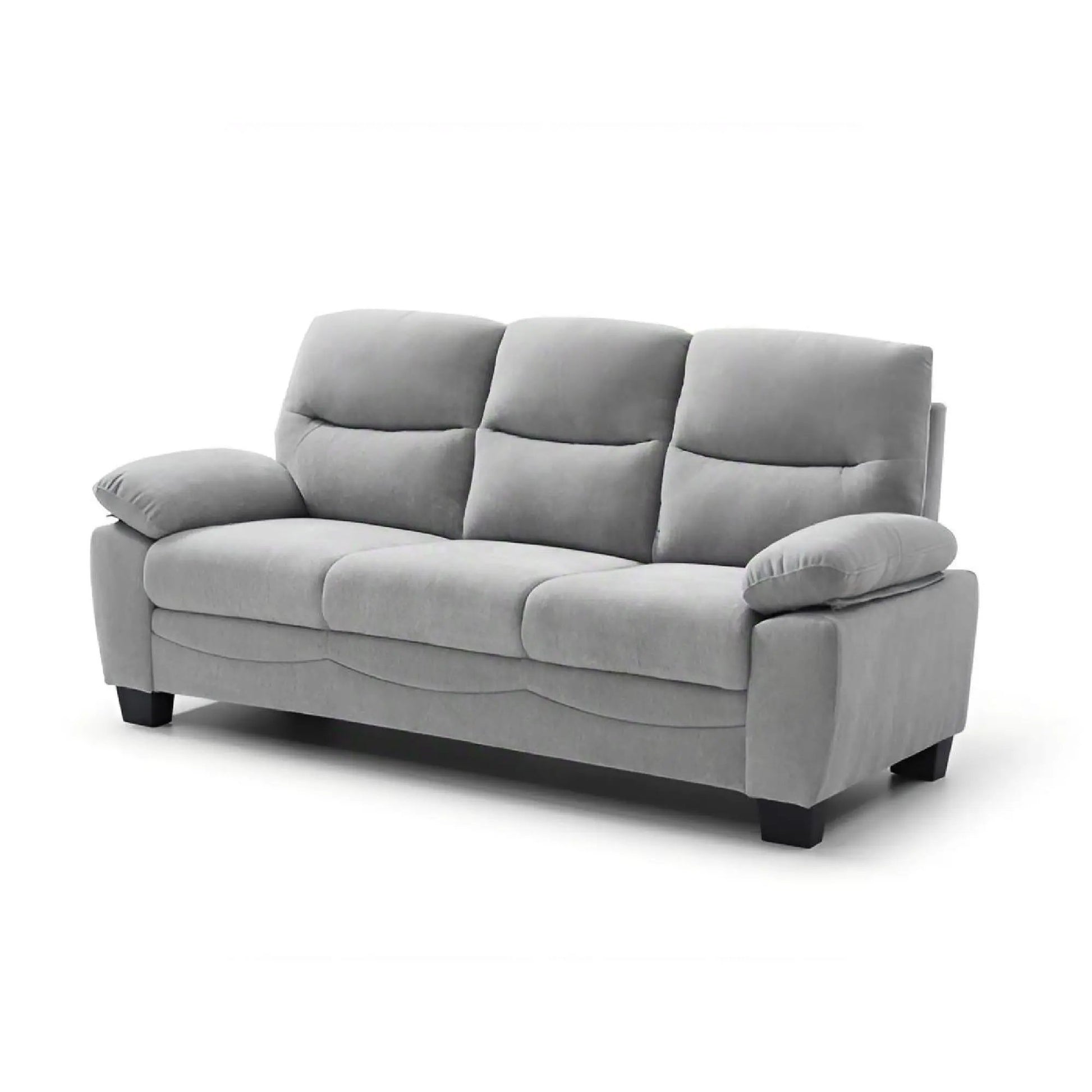 Summerton sofa with pillow top arms, grey fabric, 3-seat stationary sofa by Unique Piece Furniture on Tampa Home & Garden Store