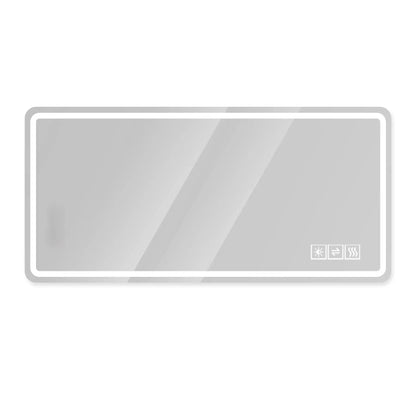 Frameless LED Bathroom Mirror Anti Fog Lights