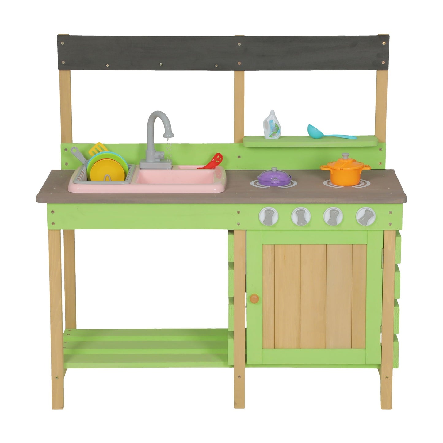 Kids Wooden Mud And Water Play Kitchen Set