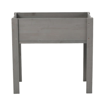 Raised Garden Bed With Legs gray wooden planter box HouseOfZazla outdoor plants on Tampa Home & Garden Store