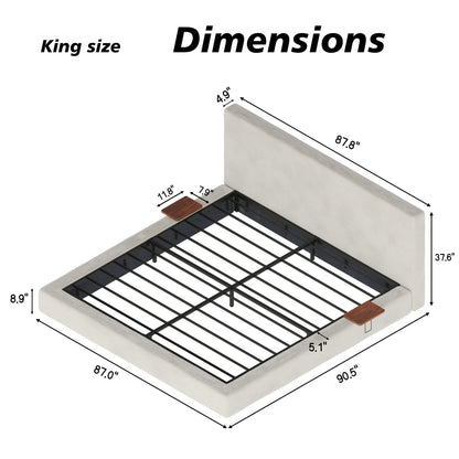 AirFrame King Bed And Sliding Side Table