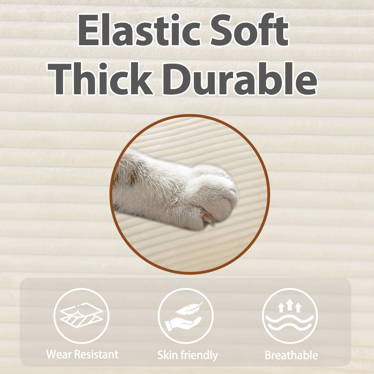 Plush Cloud Sofa with Ottoman and Modular Design