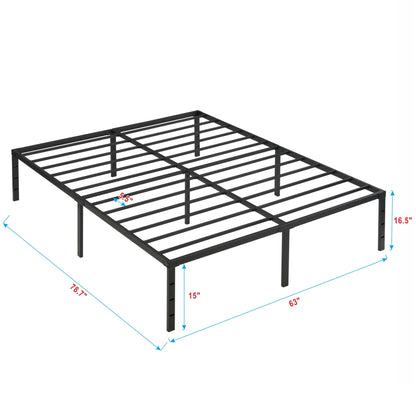 Heavy Queen Bed Frame With Steel and Quiet Slats
