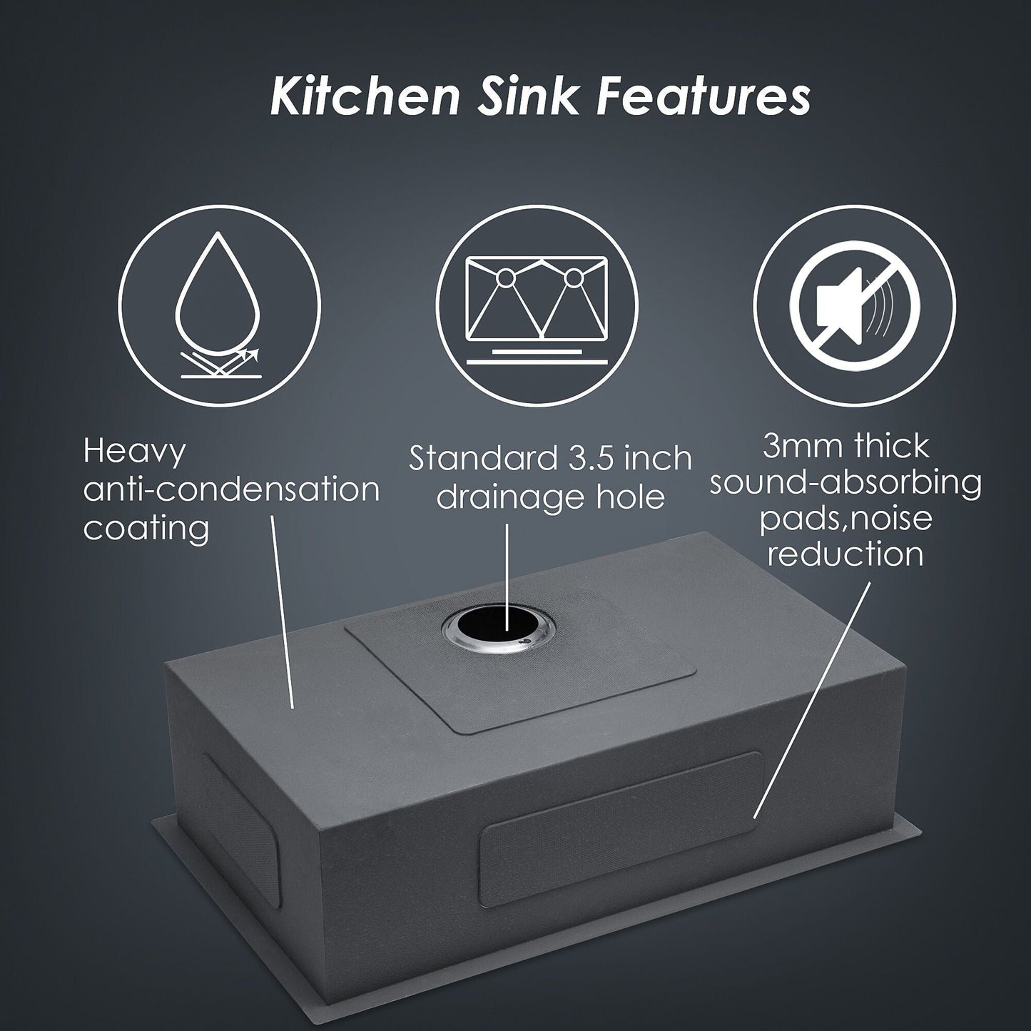 The Deep Single Bowl Undermount Stainless Sink