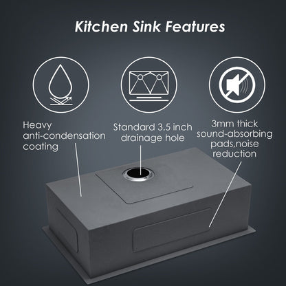 The Deep Single Bowl Undermount Stainless Sink