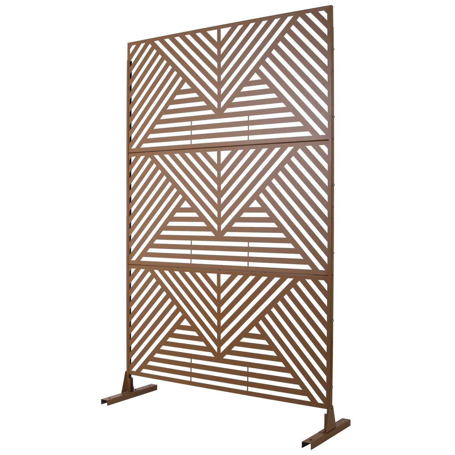 Freestanding Metal Privacy Screen and Stand