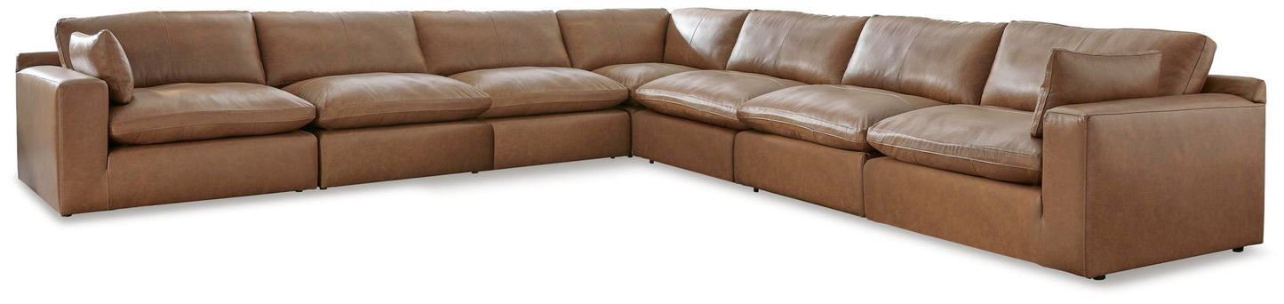 Emilia Sectional Sofa with Leather Accents