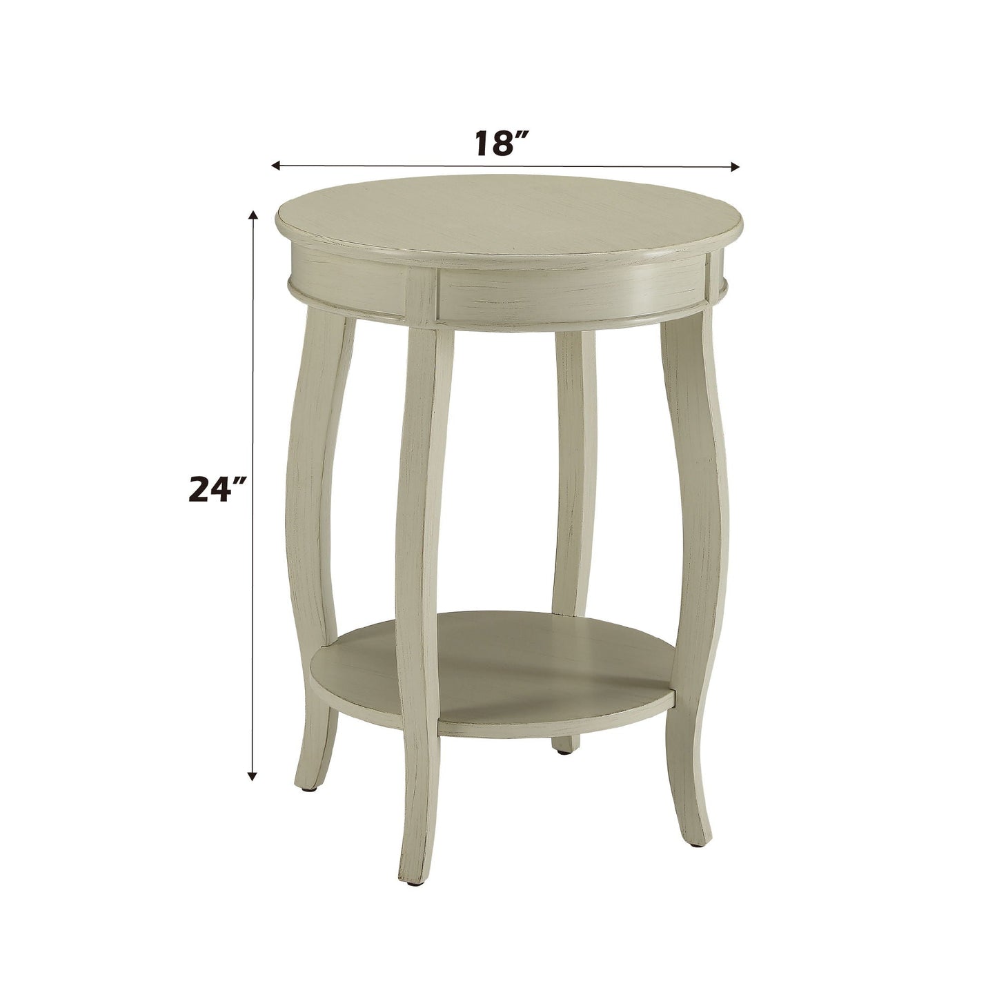 Aberta Storage Accent Table with Solid Wood Legs