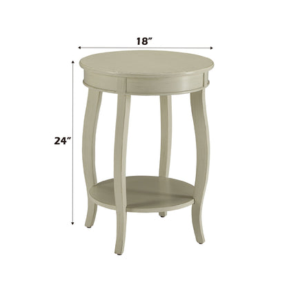 Aberta Storage Accent Table with Solid Wood Legs