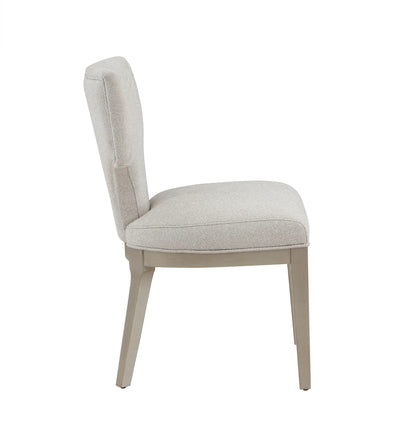 Kasa side chair set of 2 in light gray fabric with wood legs by Unique Piece Furniture on Tampa Home & Garden Store
