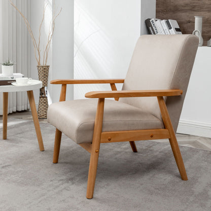 Wide Classic Mid Century Modern Arm Chair